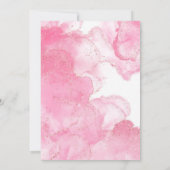 Carte Parties scintillant Rose Gold Fumée Bridesmaids Dé (Dos)