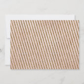 Carte Parties scintillant rousse robe Fête des mariées (Dos)