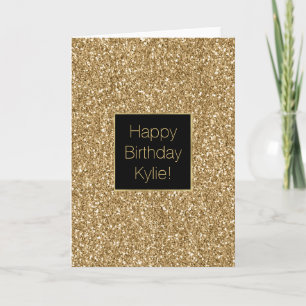 Carte Parties scintillant Sparkle Gold