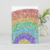 Carte Parties scintillant Sparkle Gold Rainbow (Debout devant)