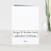 Carte Parties scintillant torrents Anniversaire (Dos)