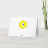 Carte "Parties scintillant tournesol" (Dos)