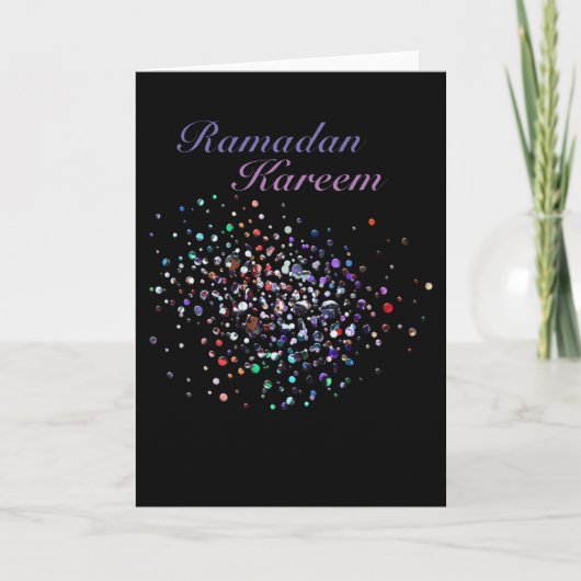 Carte Parties scintillantes de Ramadan Kareem (Devant)