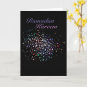 Carte Parties scintillantes de Ramadan Kareem (Fleur jaune)