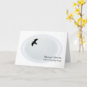 Carte Partir à l'université Suivre vos rêves (Fleur jaune)