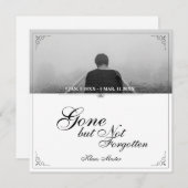 Carte Partis mais pas oubliés - Classique (Devant / Derrière)