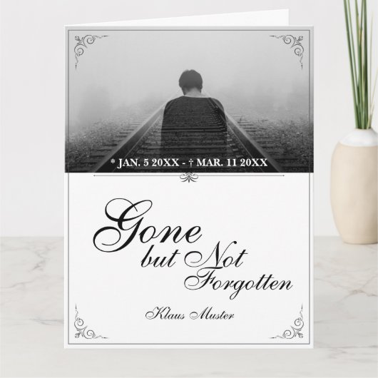 Carte Partis mais pas oubliés - Classique (Devant)