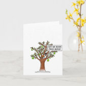 Carte Partridge In A Pear Tree, Christmas Carol Singing (Fleur jaune)