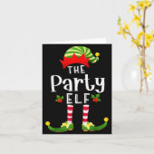 Carte Party Christmas Elf Matching Pajama X-mas Party  (Fleur jaune)