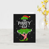 Carte Party Elf Christmas Family Girls Women Elf Squad X (Fleur jaune)