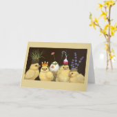 Carte Party Peeps (Fleur jaune)