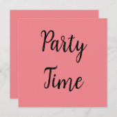 Carte Party Time (Devant / Derrière)