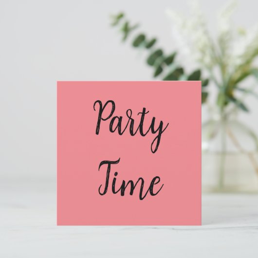 Carte Party Time (Debout devant)