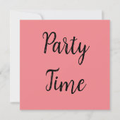 Carte Party Time (Devant)