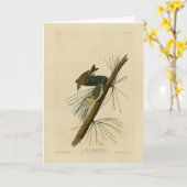 Carte Paruline rampante - Audubon's Birds of America (Fleur jaune)