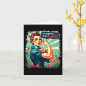 Carte Pas aspirer à être humble Kamala Harris féministe  (Fleur jaune)