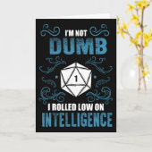 Carte Pas Bête - Joueur De Rpg À Faible Intelligence De (Fleur jaune)