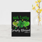 Carte Pas chanceux simplement béni Shamrock chrétien St (Fleur jaune)