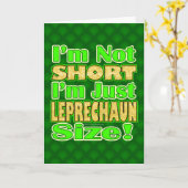 Carte Pas Courte, Juste Taille Leprechaun (Fleur jaune)