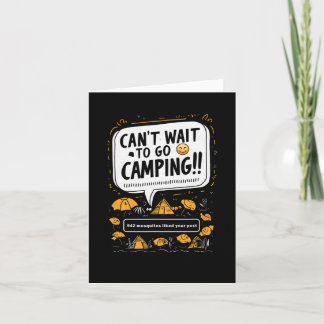 Carte Pas d'attente aller Camping Moustiques Camper