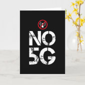 Carte Pas de 5G - Cadeau anti-rayonnement 5G (Fleur jaune)