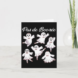 Carte Pas De Boo-re Ballerina Drôle Fantôme Halloween Sp