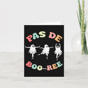 Carte Pas De Boo-ree Danse de ballet fantôme Danse d'Hal