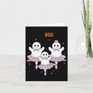 Carte Pas De Boo-rée Danseur de ballet Fantôme effrayant