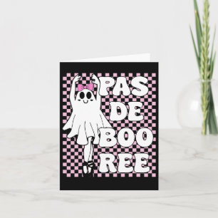 Carte Pas De Boo-ree Drôle De Ballet Rétro Fantômes Hall