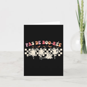 Carte Pas De Boo-rée Fantôme Danseur de ballet Halloween