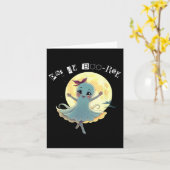 Carte Pas De Boo-rée Funny Ballet Ghost Halloween Danse (Fleur jaune)