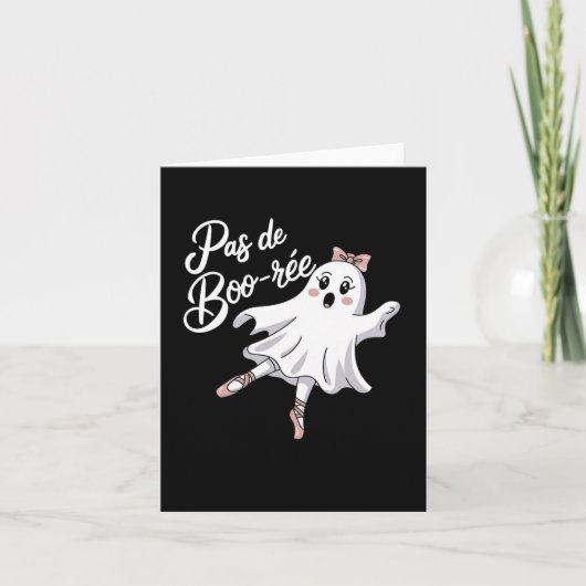 Carte Pas De Boo-rée Funny Ballet Ghosts Danse Halloween (Devant)