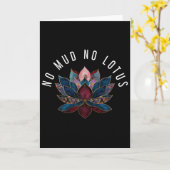 Carte Pas de boue, pas de fleur de lotus Zen Bouddhisme (Fleur jaune)