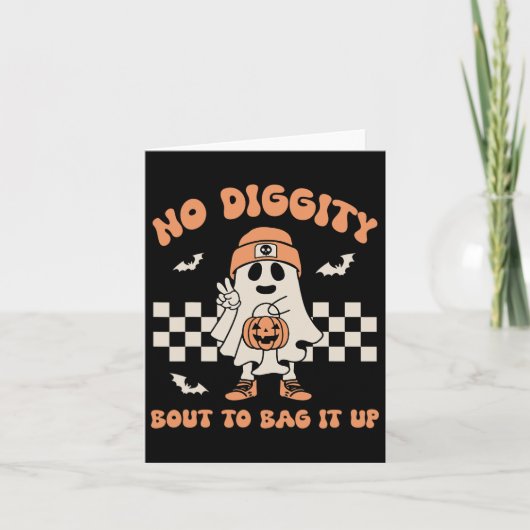 Carte Pas De Bout De Diggity Pour L'Enfoncer Ghost Hallo (Devant)