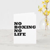 Carte Pas de boxe Pas de chemise à vie (Fleur jaune)