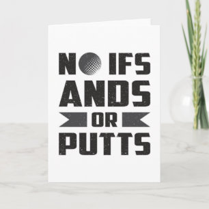 Carte Pas De Cadeaux De Golf Ifs Et Putts