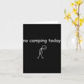 Carte Pas de camping aujourd'hui, conception de campeur  (Fleur jaune)