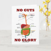 Carte Pas de clairvoyants Pas de gloire (Humour d'anatom (Fleur jaune)