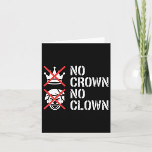 Carte Pas de Couronne pas de clowns résister à la protes