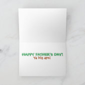 Carte Pas de Cravates pour le Big Ape ! Fête des pères (Intérieur)