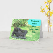 Carte Pas de Cravates pour le Big Ape ! Fête des pères (Fleur jaune)