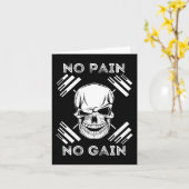 Carte Pas de douleur Pas de gain - Exercice d'entraîneme (Fleur jaune)