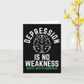 Carte Pas de faiblesse Santé mentale Sensibilisation à l (Fleur jaune)