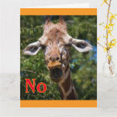 Carte Pas de girafe (Fleur jaune)