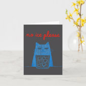 Carte Pas de glace s'il vous plaît Chat Abolir Chinga La (Fleur jaune)