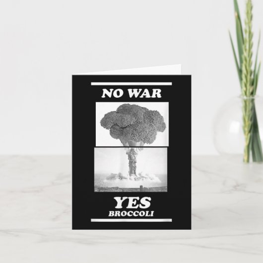 Carte Pas de guerre Oui Broccoli (Devant)