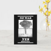 Carte Pas de guerre Oui Broccoli (Fleur jaune)