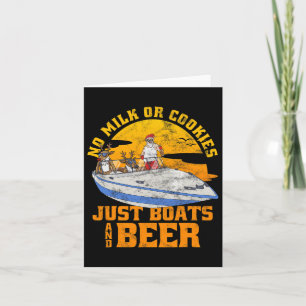Carte Pas De Lait Ou De Cookies Juste Des Bateaux Et De