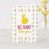 Carte Pas de Lapin Comme Toi (Fleur jaune)