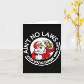 Carte Pas de lois quand vous buvez avec Claus Chris (Fleur jaune)